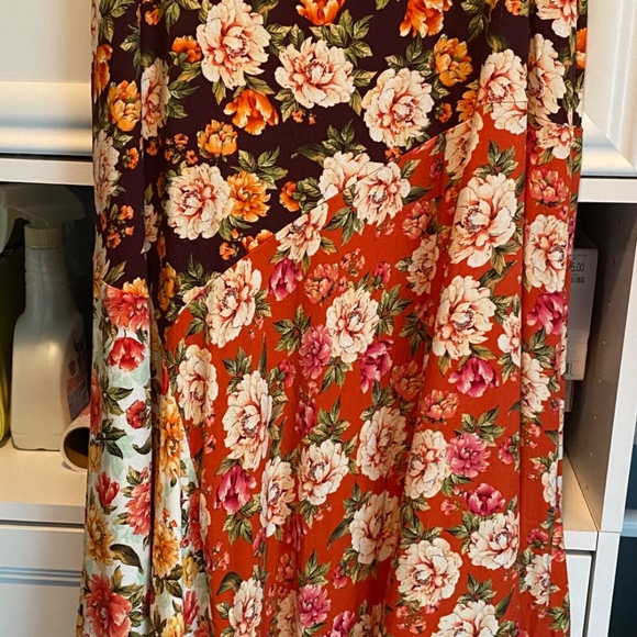 Anthropologie FARM Rio Maxi Patchwork Floral Skirt Size M - Picture 2 of 6